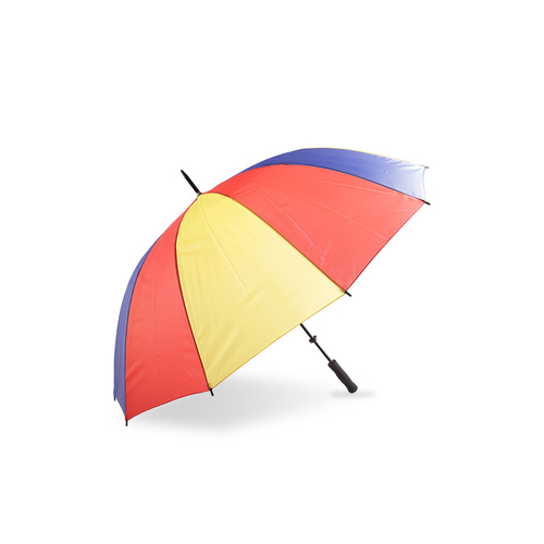 Paraguas de golf multicolor tipo arcoíris de poliéster-0E6B0706