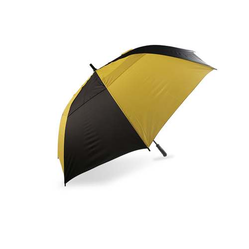 El contraste de color oscuro se puede comprimir Pongee con paraguas de golf recubierto de plata-0E6B0726